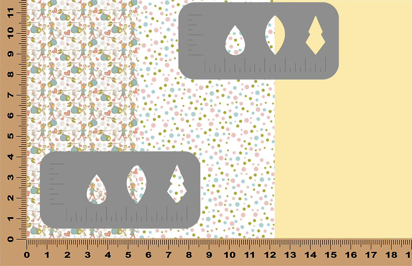 DecoCraft - Designs by Hope Yoder - Terrific Trios - Pup, Lots-O-Dots, & Lemon Solid (1 Sheet)