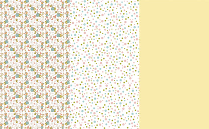 DecoCraft - Designs by Hope Yoder - Terrific Trios - Pup, Lots-O-Dots, & Lemon Solid (1 Sheet)