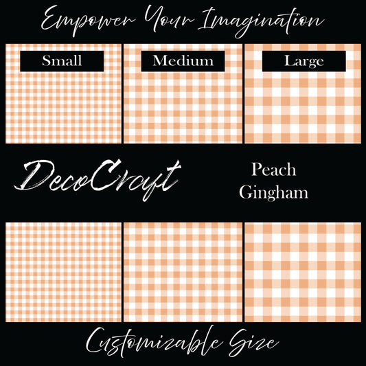 DecoCraft - Fall/Autumn - Peach Gingham