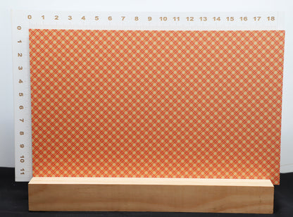 DecoCraft - Plaid - Orange Fall Argyle