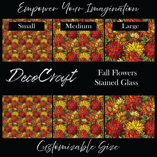 DecoCraft - Stained Glass - Fall Flowers