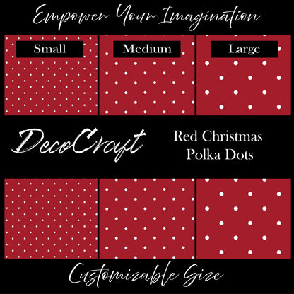 DecoCraft - Polka Dots - Red Christmas Polka Dots