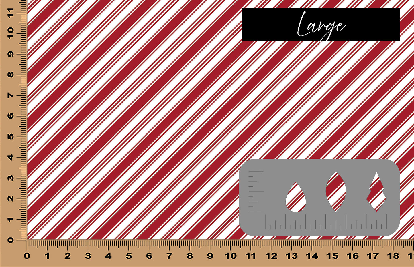 DecoCraft - Stripes - Dark Red Diagonal Stripes