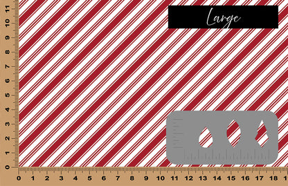 DecoCraft - Stripes - Dark Red Diagonal Stripes