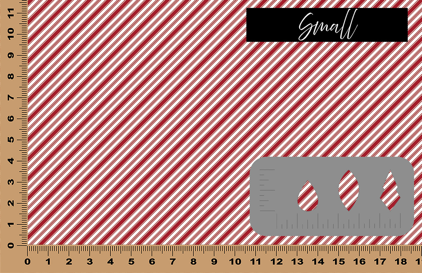 DecoCraft - Stripes - Dark Red Diagonal Stripes