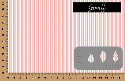 DecoCraft - Stripes - Light Pink Vertical Stripes