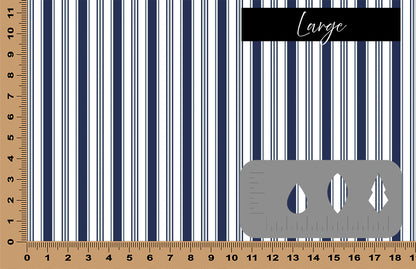 DecoCraft - Stripes - Navy and White Vertical Stripes