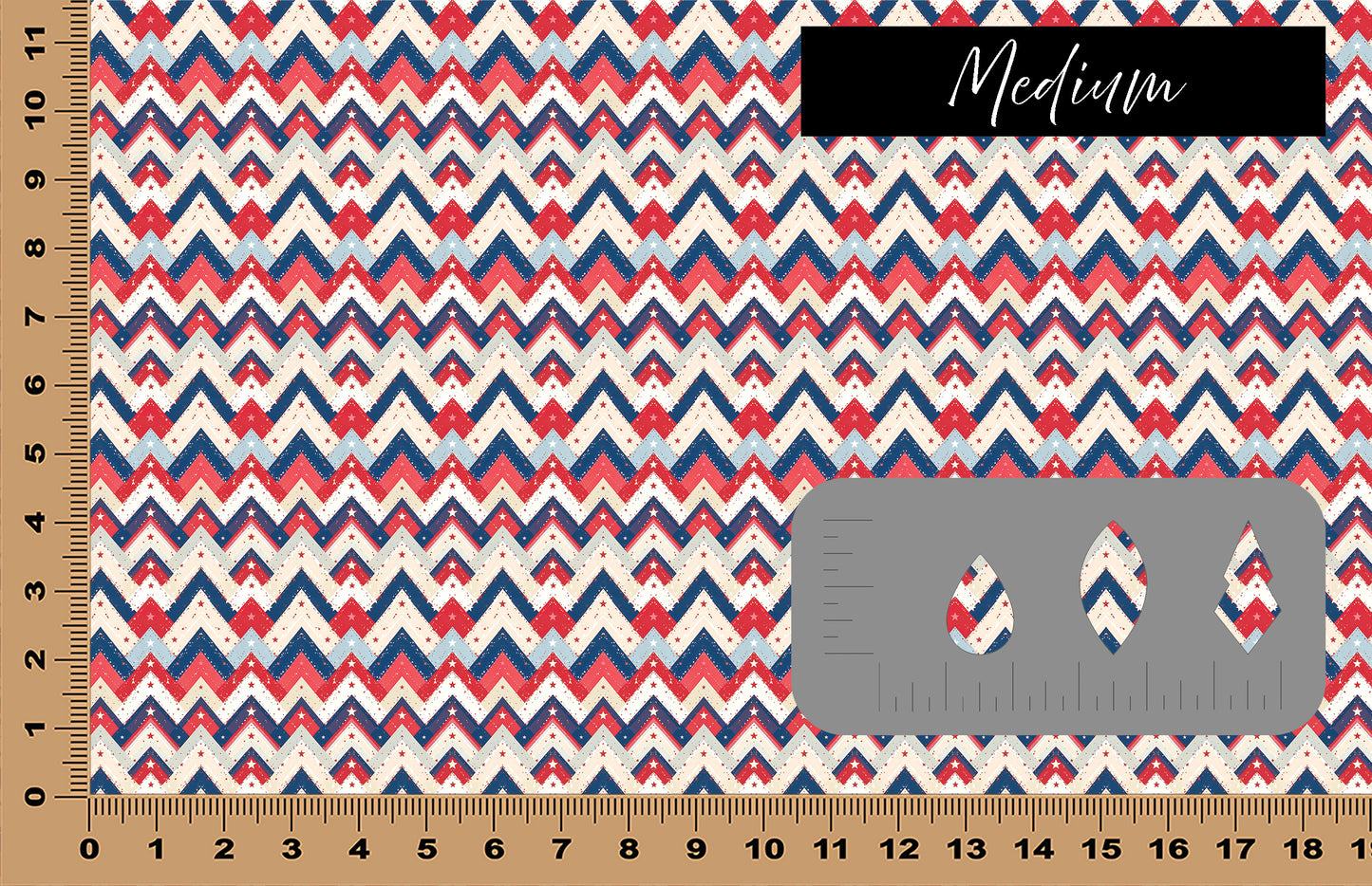 DecoCraft - Americana - Patchwork Chevron I