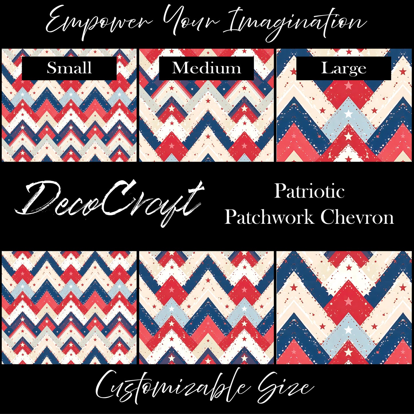 DecoCraft - Americana - Patchwork Chevron I