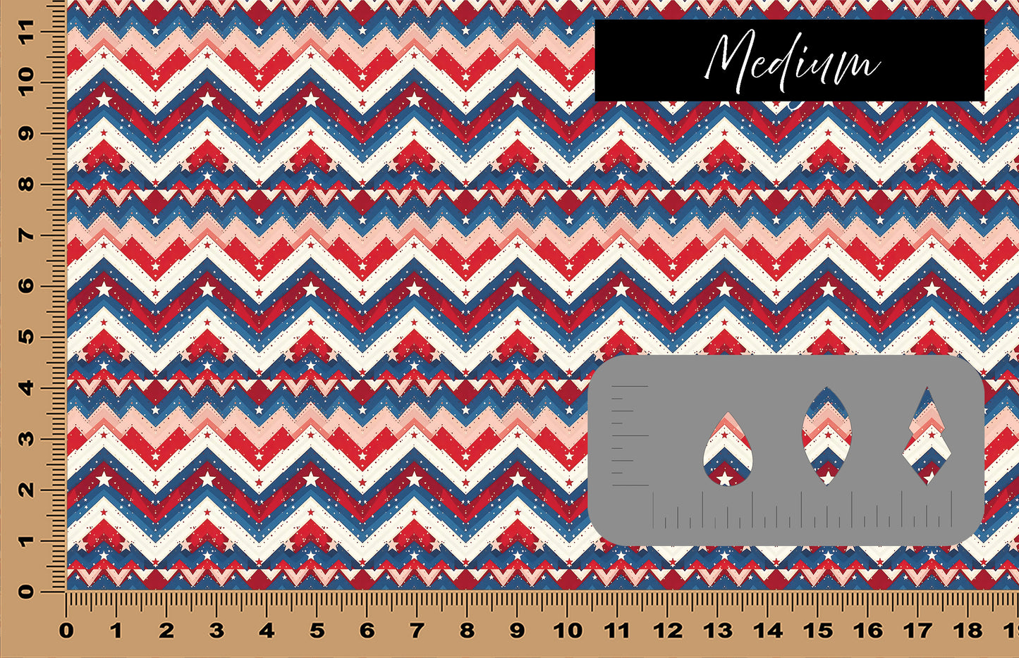 DecoCraft - Americana - Patchwork Chevron II