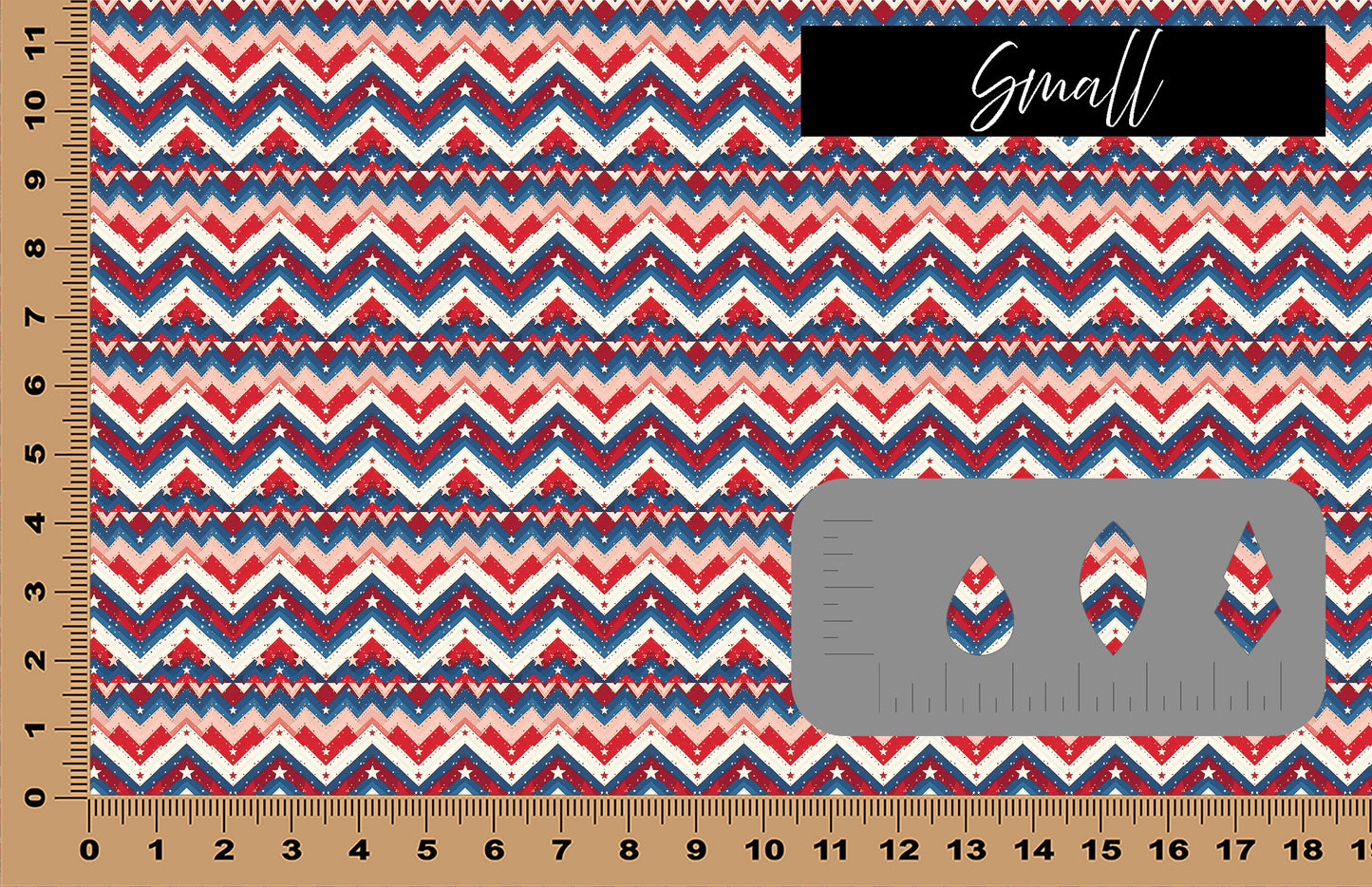 DecoCraft - Americana - Patchwork Chevron II