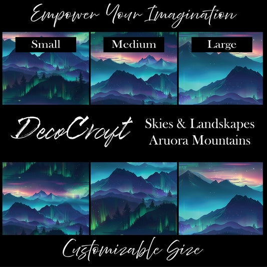 DecoCraft - Landscapes & Skies - Aurora Mountains