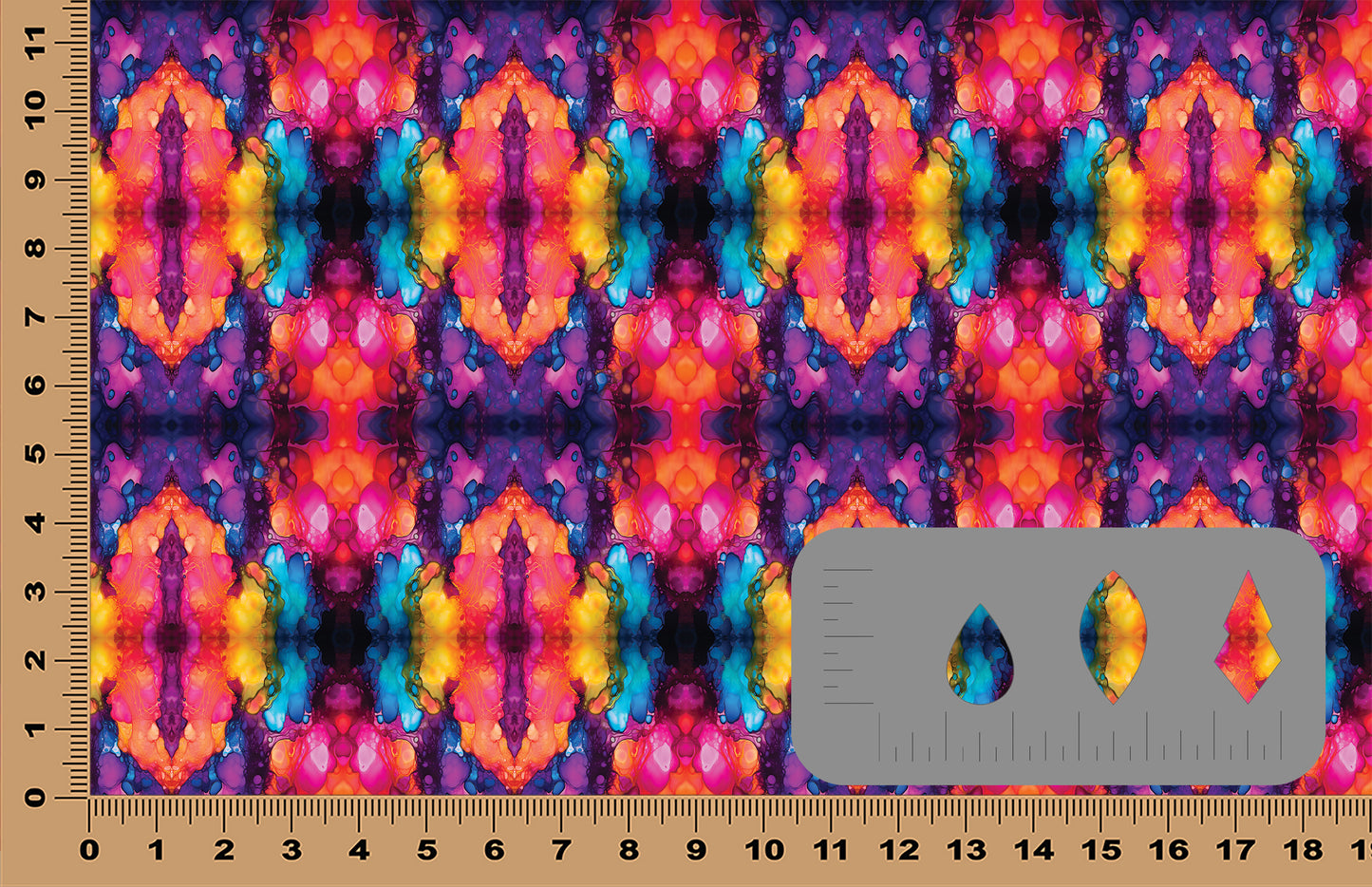 DecoCraft - Abstract - Purple & Orange Psychedelic Alcohol Inks