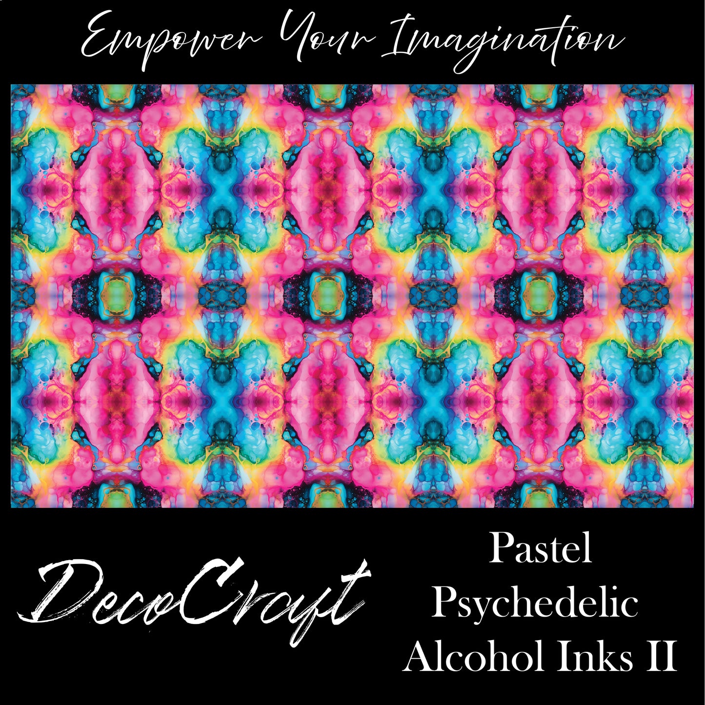 DecoCraft - Abstract - Pastel Psychedelic Alcohol Inks II