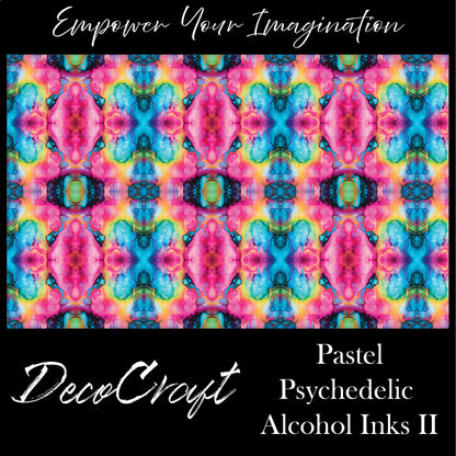DecoCraft - Abstract - Pastel Psychedelic Alcohol Inks II