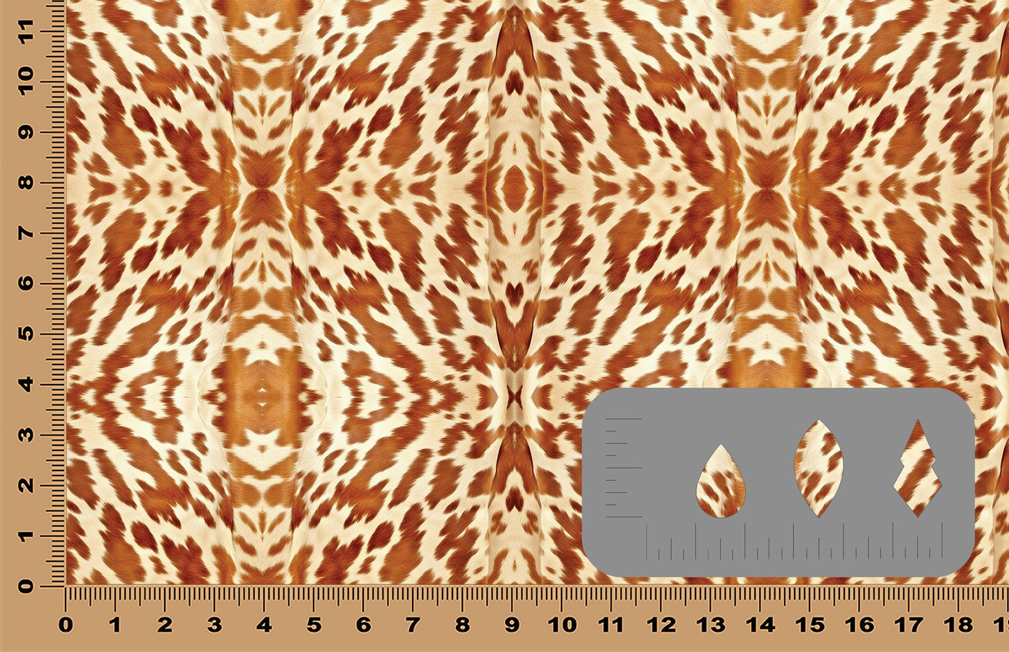 DecoCraft - Animals, Bugs, & Birds - Brown Cow Hide