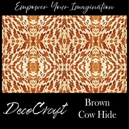 DecoCraft - Animals, Bugs, & Birds - Brown Cow Hide