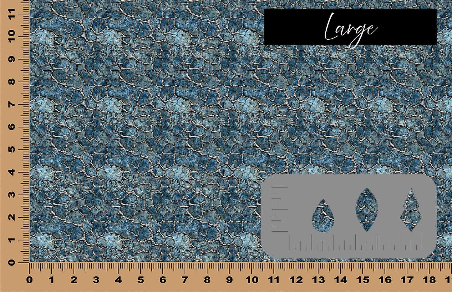 DecoCraft - Animals, Birds, & Bugs - Blue Gray Dinosaur Skin