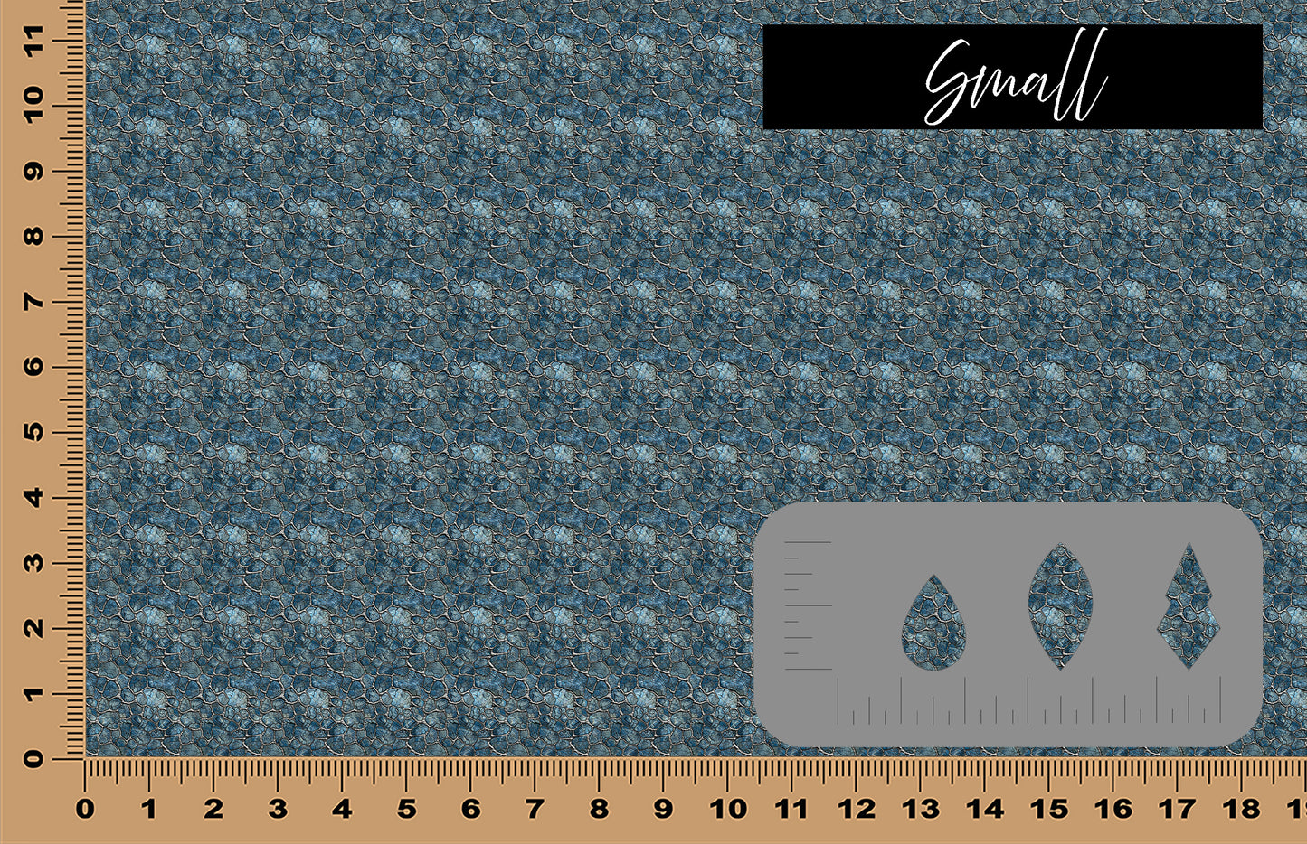 DecoCraft - Animals, Birds, & Bugs - Blue Gray Dinosaur Skin
