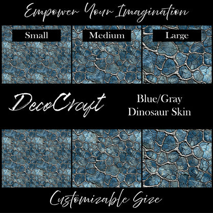DecoCraft - Animals, Birds, & Bugs - Blue Gray Dinosaur Skin