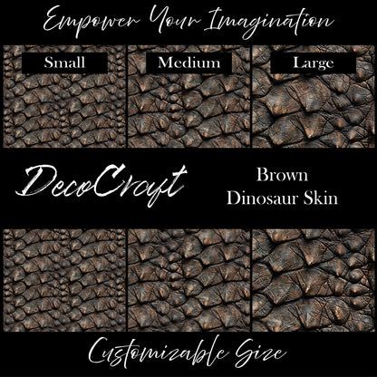 DecoCraft - Animals, Birds, & Bugs - Brown Dinosaur Skin