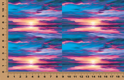 DecoCraft - Skies & Landscapes - Romantic Sunset - Blue