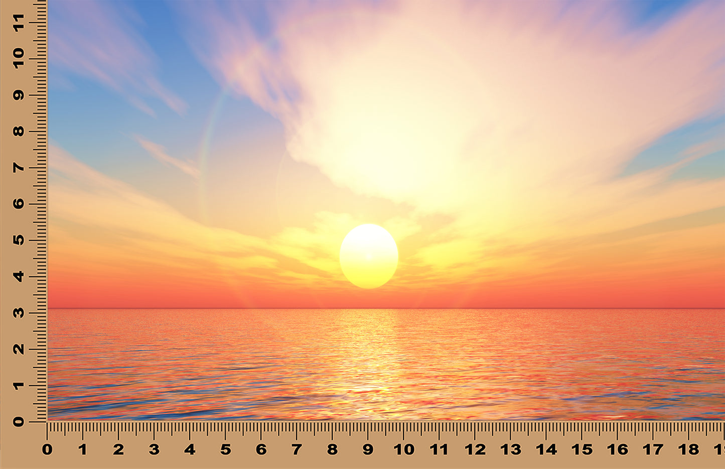 DecoCraft - Skies & Landscapes - Ocean Sunrise