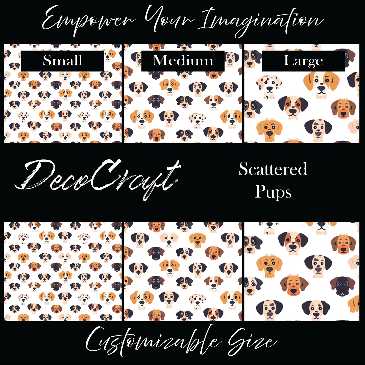 DecoCraft - Animals, Bugs & Birds - Scattered Pups