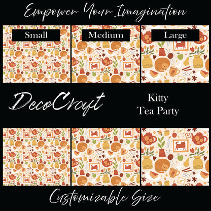 DecoCraft - Animals, Bugs & Birds - Kitty Tea Party