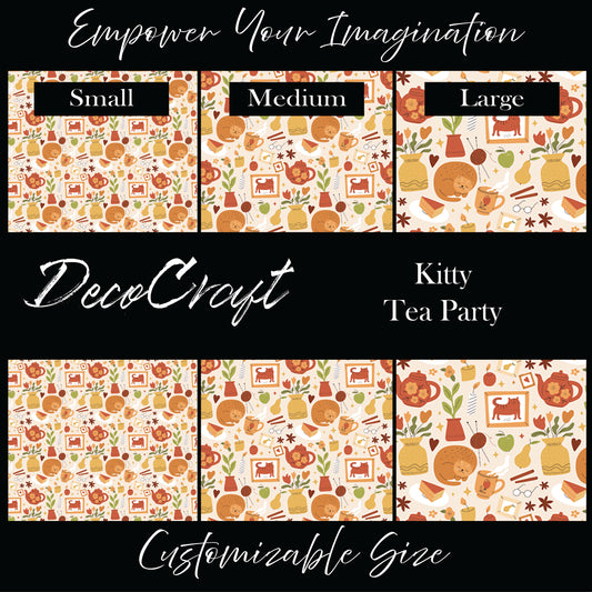 DecoCraft - Animals, Bugs & Birds - Kitty Tea Party