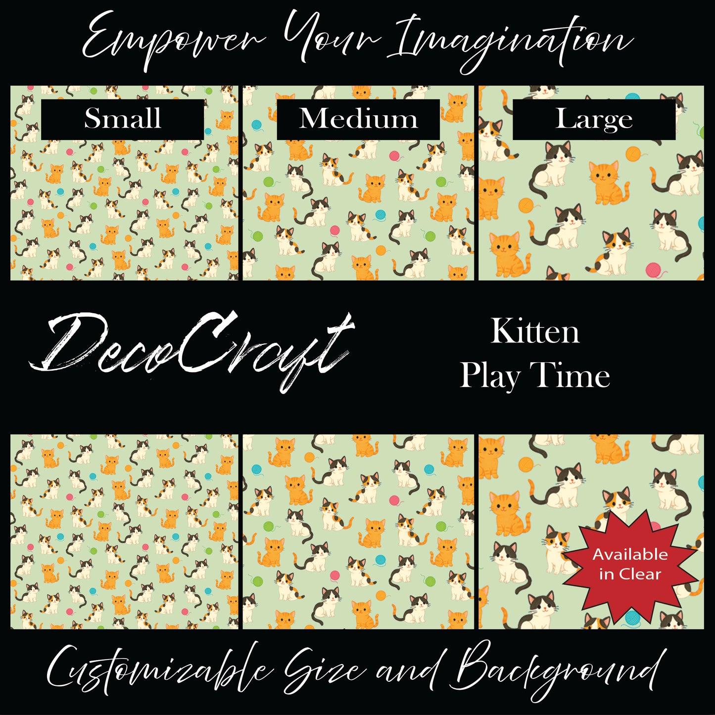 DecoCraft - Animals, Bugs & Birds - Kitten Play Time