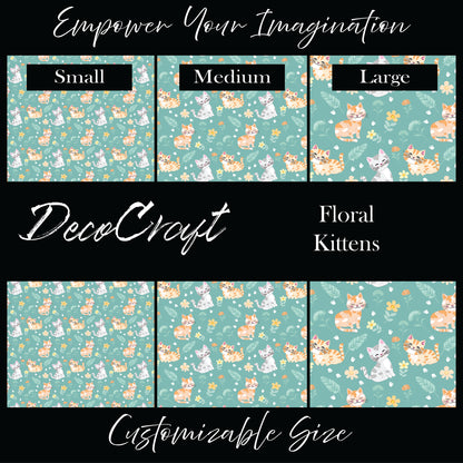 DecoCraft - Animals, Bugs & Birds - Floral Kittens