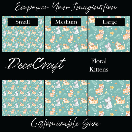 DecoCraft - Animals, Bugs & Birds - Floral Kittens