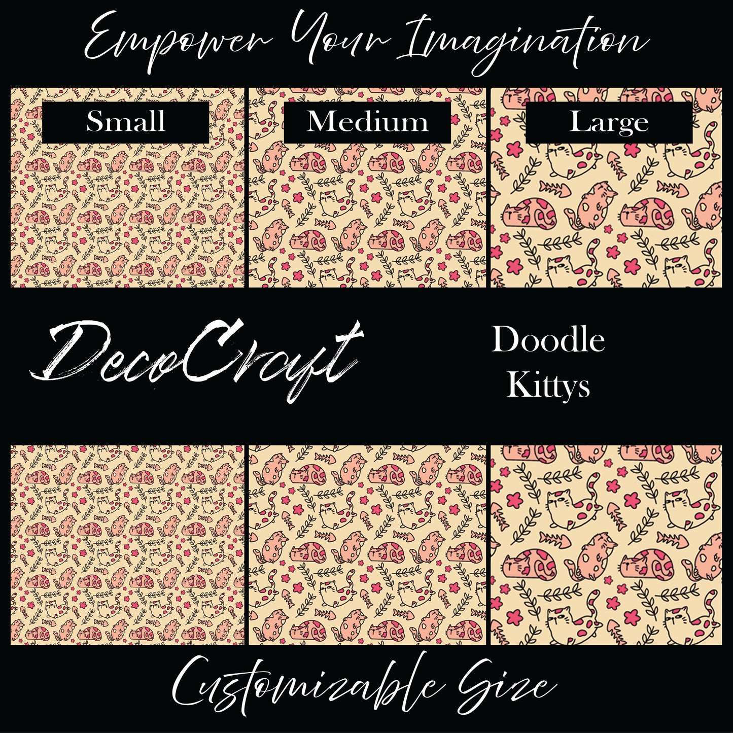 DecoCraft - Animals, Bugs & Birds - Doodle Kittys