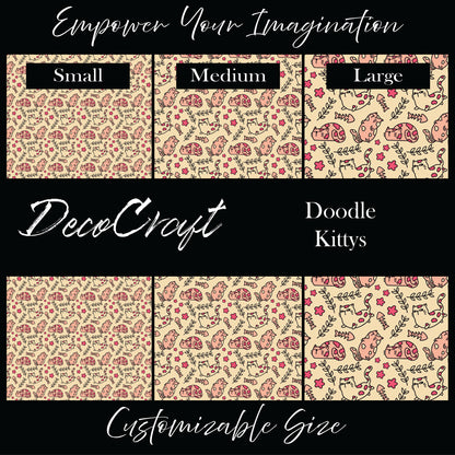 DecoCraft - Animals, Bugs & Birds - Doodle Kittys