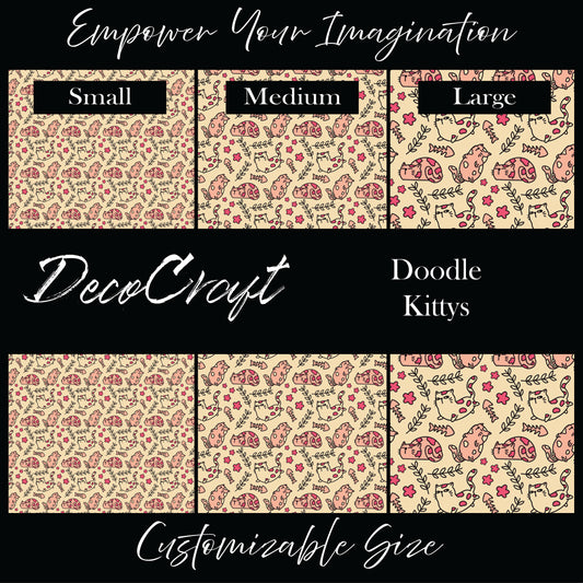 DecoCraft - Animals, Bugs & Birds - Doodle Kittys