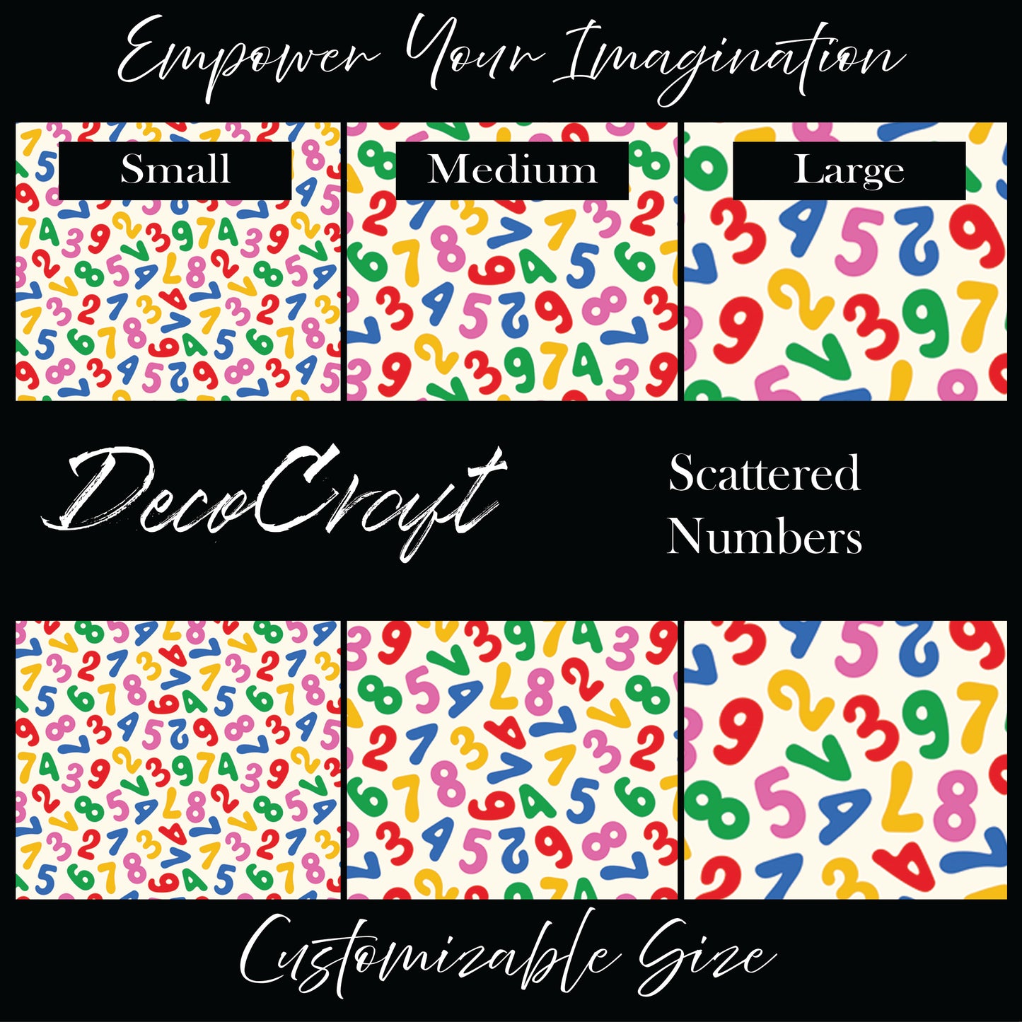 DecoCraft - Career - School - Scattered Numbers