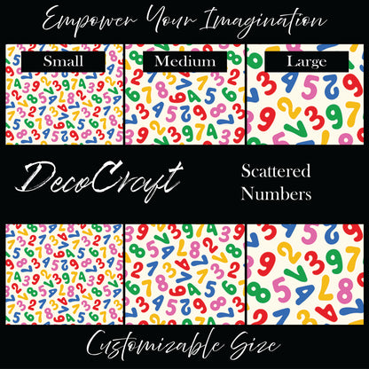 DecoCraft - Career - School - Scattered Numbers