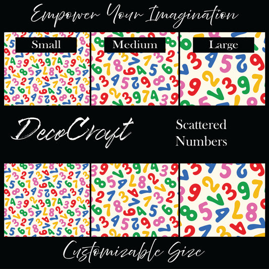DecoCraft - Career - School - Scattered Numbers
