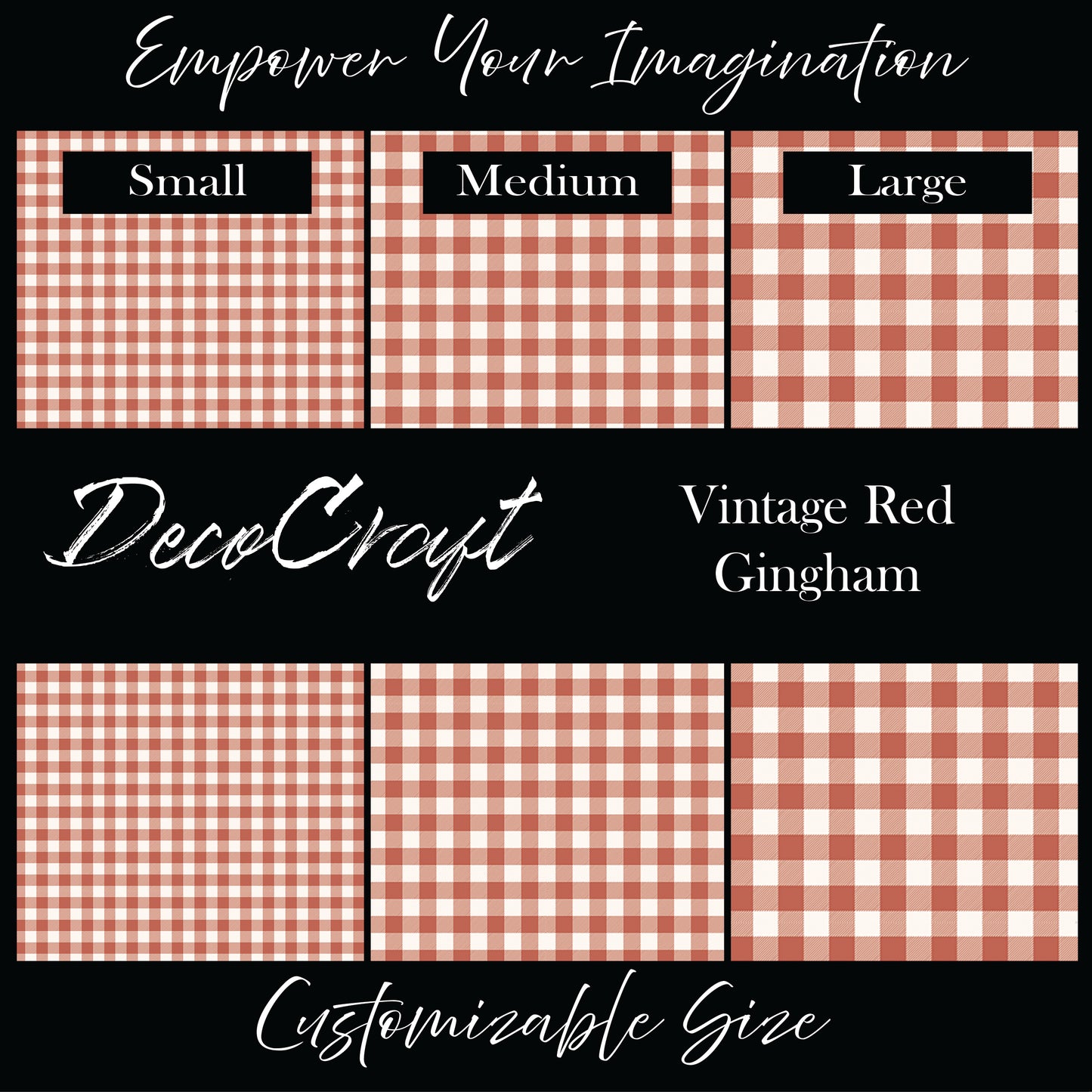DecoCraft Christmas - Vintage Red Gingham