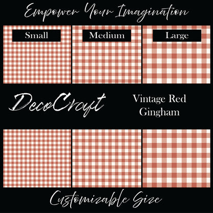 DecoCraft Christmas - Vintage Red Gingham