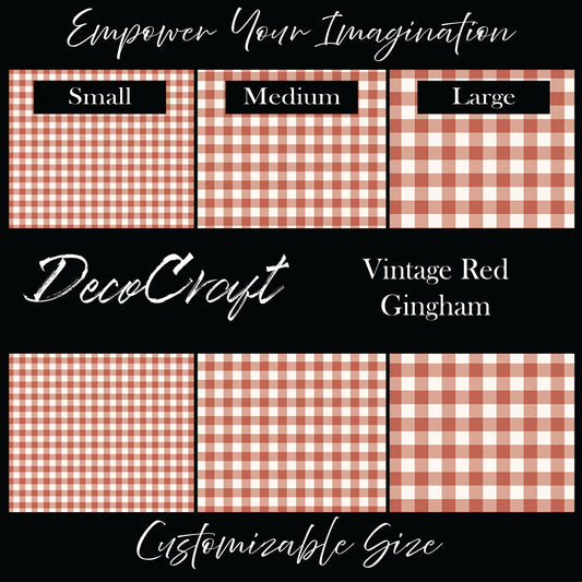DecoCraft Christmas - Vintage Red Gingham