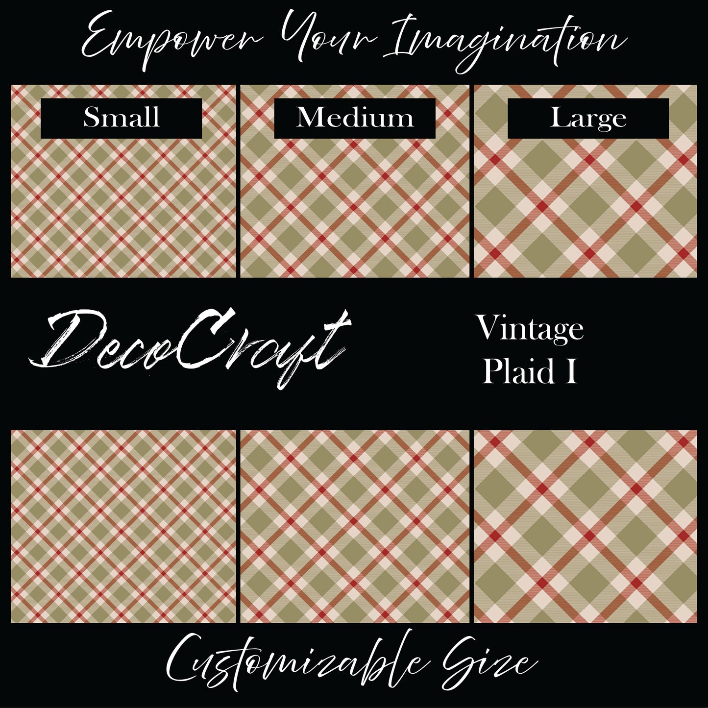DecoCraft Christmas - Vintage Plaid I