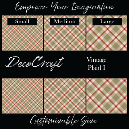 DecoCraft Christmas - Vintage Plaid I
