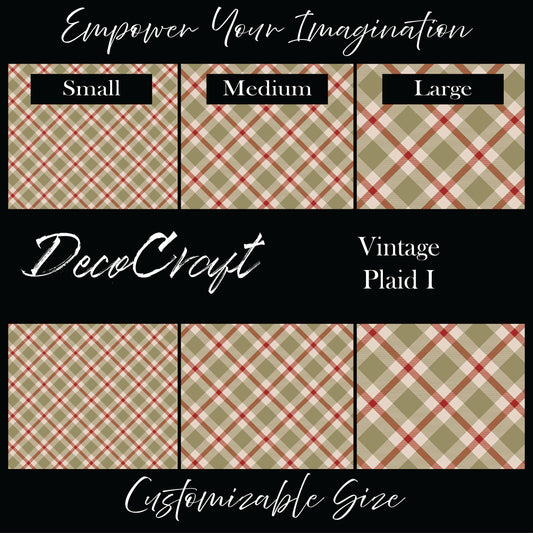 DecoCraft Christmas - Vintage Plaid I