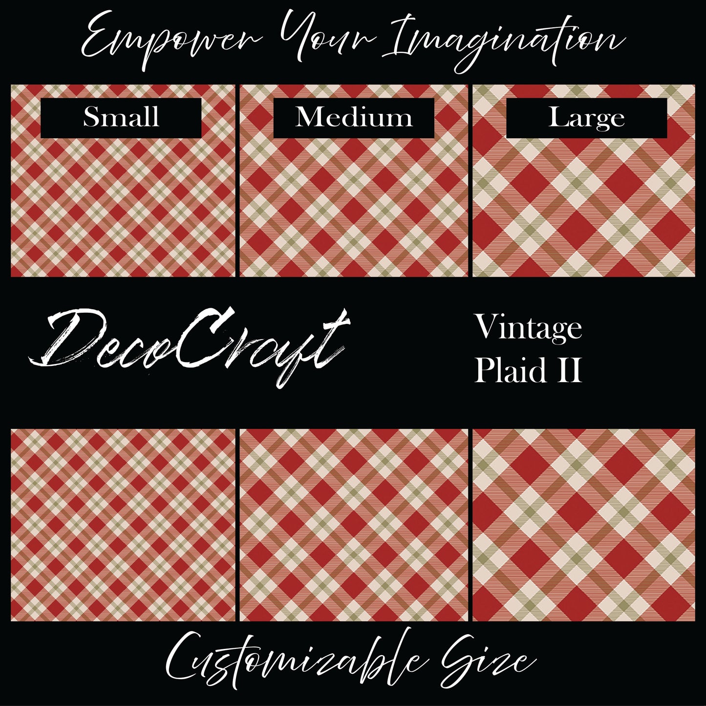 DecoCraft Christmas - Vintage Plaid II