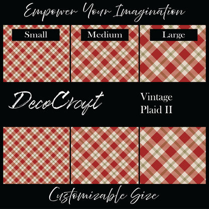 DecoCraft Christmas - Vintage Plaid II