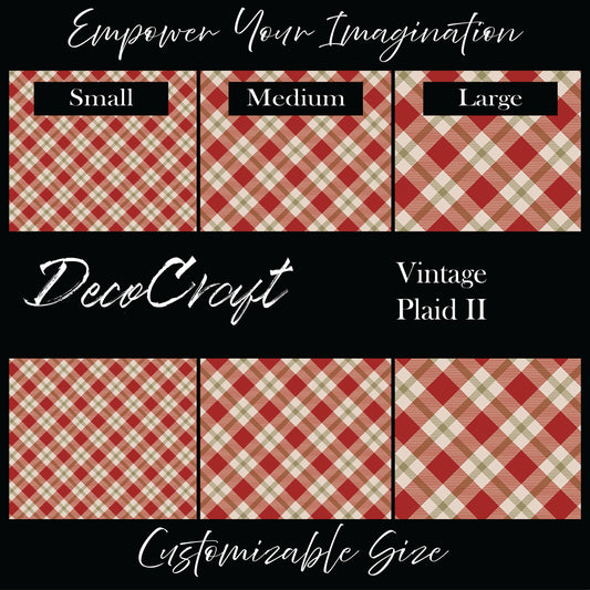 DecoCraft Christmas - Vintage Plaid II