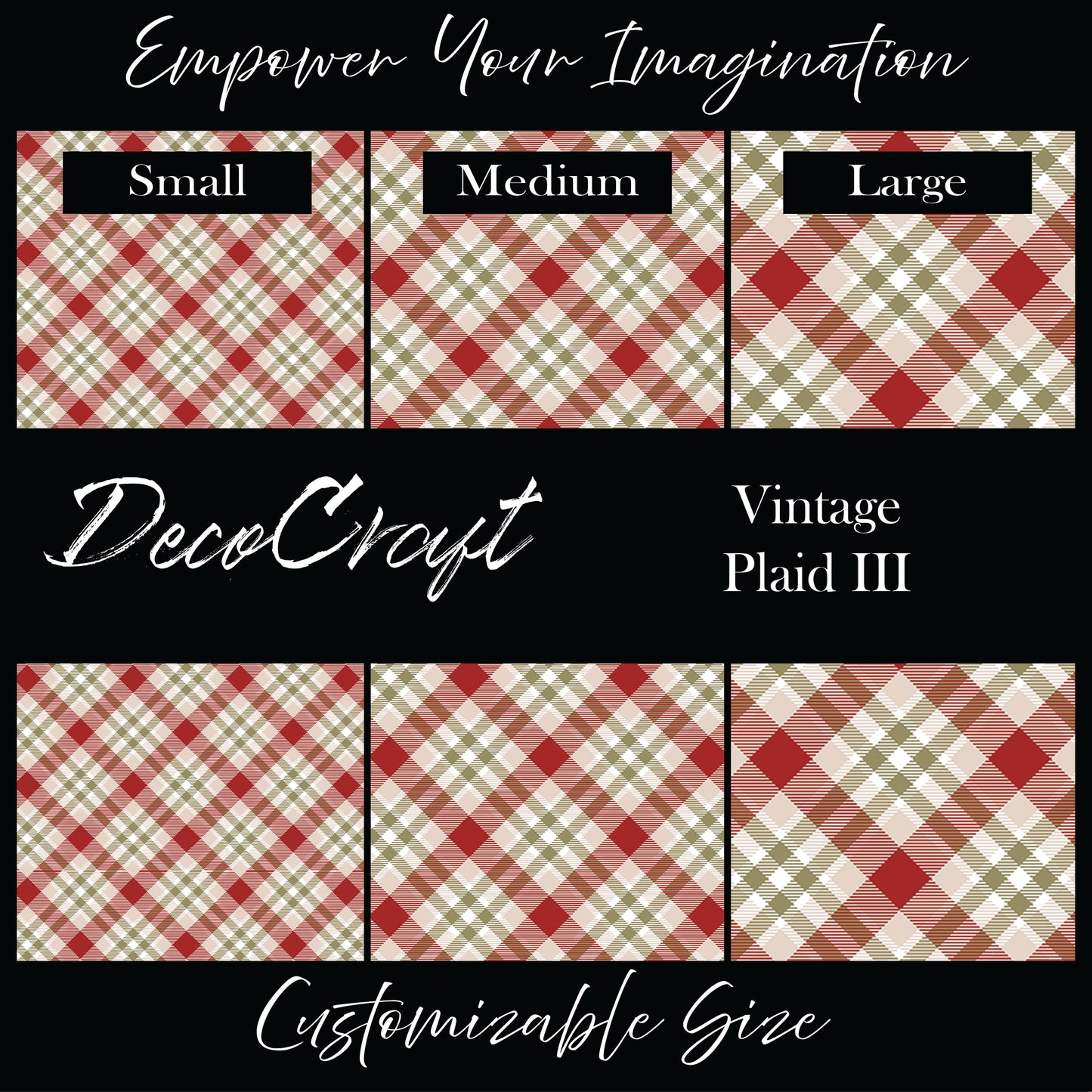 DecoCraft Christmas - Vintage Plaid III