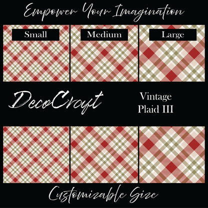 DecoCraft Christmas - Vintage Plaid III
